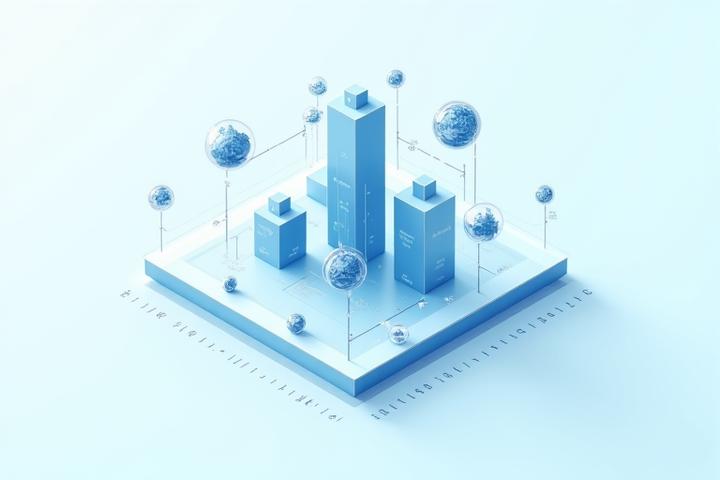 Infographic showing a corporate structure with intertwined icons representing environmental, social, and governance factors, with data points and ratings.