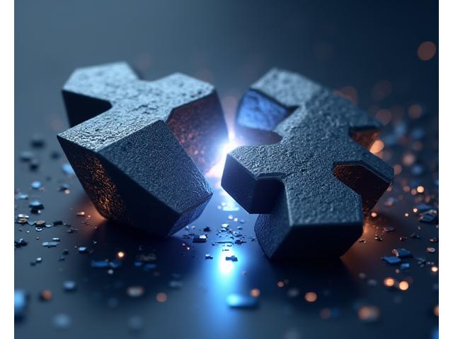 Visual representation of converging financial lines indicating a large merger