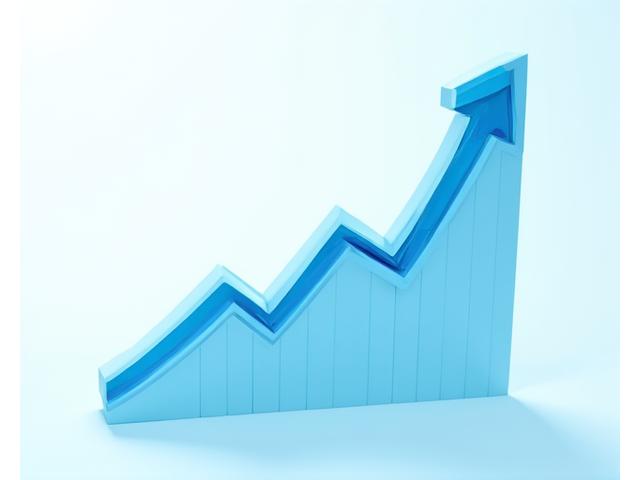 Growth chart showing positive outcomes after a successful business integration