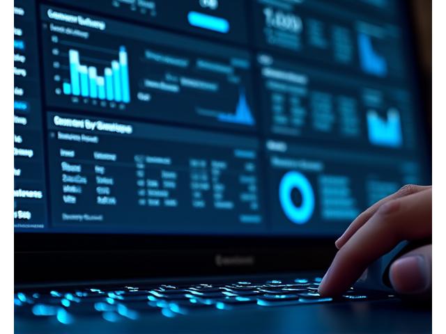 Financial data analytics dashboard with charts and graphs on direct lending performance