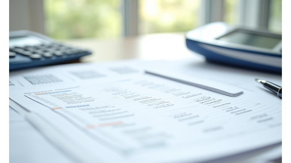 An organized desk with regulatory documents, a calendar highlighting deadlines, and a calculator, conveying structured compliance management.